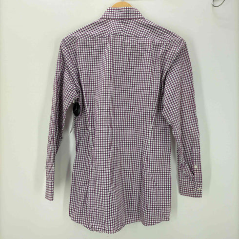 バーバリーロンドン BURBERRY LONDON Checkered Dress Shirt ホース ロゴ 刺繍 L/S ギンガムチェック ボタンダウン ドレス シャツ メンズ import:M