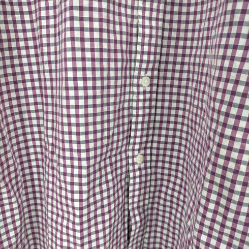 バーバリーロンドン BURBERRY LONDON Checkered Dress Shirt ホース ロゴ 刺繍 L/S ギンガムチェック ボタンダウン ドレス シャツ メンズ import:M
