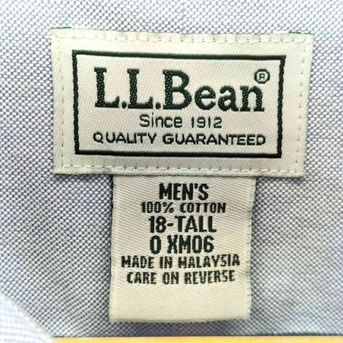 エルエルビーン L.L.Bean オックスフォードボタンダウンシャツ メンズ 18-TALL