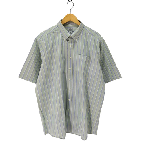 エルエルビーン L.L.Bean ストライプオックスフォードボタンダウンシャツ メンズ 18-TALL
