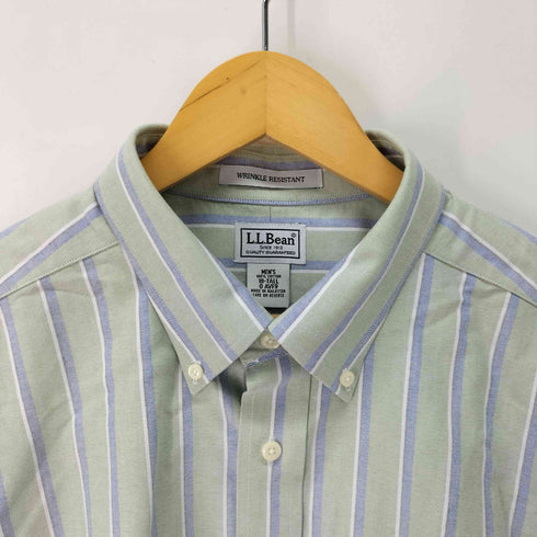 エルエルビーン L.L.Bean ストライプオックスフォードボタンダウンシャツ メンズ 18-TALL
