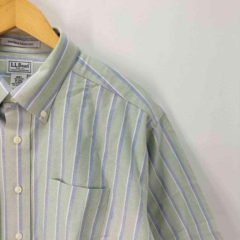 エルエルビーン L.L.Bean ストライプオックスフォードボタンダウンシャツ メンズ 18-TALL