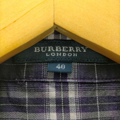 バーバリーロンドン BURBERRY LONDON Checkered Dress Shirt L/S チェック ドレス シャツ レディース 40