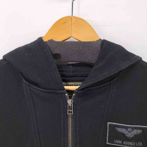 アヴィレックス AVIREX HANGAR ジップ フード パーカー レディース JPN:M