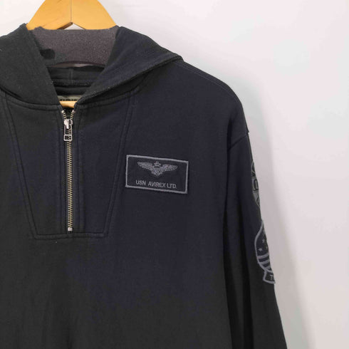 アヴィレックス AVIREX HANGAR ジップ フード パーカー レディース JPN:M
