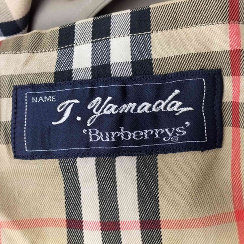 バーバリーズ BURBERRYS 裏地ノバチェック 比翼ステンカラーコート メンズ