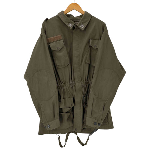 80S ITALIAN ARMY イタリア軍 CENTRO SUD 襟章 コンバット ミリタリー コート ジャケット 1989年製 メンズ 58
