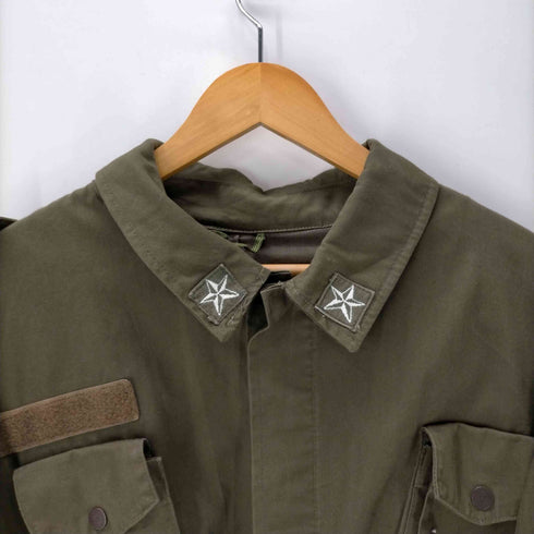 80S ITALIAN ARMY イタリア軍 CENTRO SUD 襟章 コンバット ミリタリー コート ジャケット 1989年製 メンズ 58