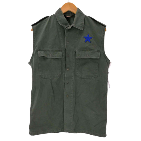 ベルギーアーミー Belgian army 80S ベルギー軍 MICHIELSENS 1985 スター 刺繍 ミリタリー ベスト 1985年製 メンズ 48L