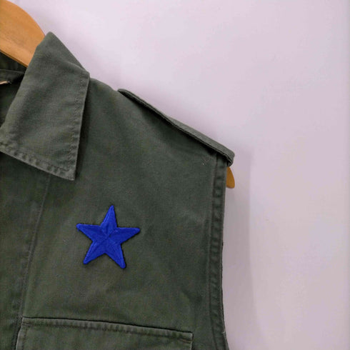 ベルギーアーミー Belgian army 80S ベルギー軍 MICHIELSENS 1985 スター 刺繍 ミリタリー ベスト 1985年製 メンズ 48L