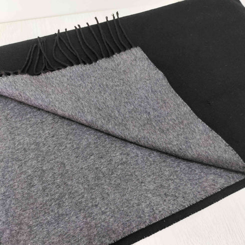 ピアチェンツァ PIACENZA シルク カシミヤ ツートン フリンジ マフラー メンズ