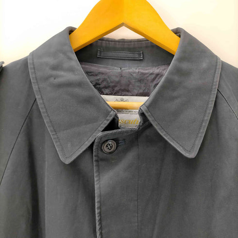 アクアスキュータム AQUASCUTUM 80S カナダ製 裏地チェック バルマカーン トレンチ コート メンズ 170