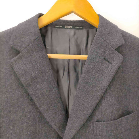 ジャンフランコフェレ GIANFRANCO FERRE 90-00S イタリア製 VIRGIN WOOL バージンウール ヘリンボーン 3B テーラード ジャケット メンズ EUR:50