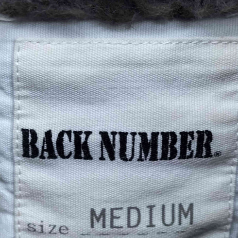 バックナンバー BACK NUMBER 比翼ジップ チンスト ダック地 ボア N1型 デッキ ジャケット メンズ JPN:M