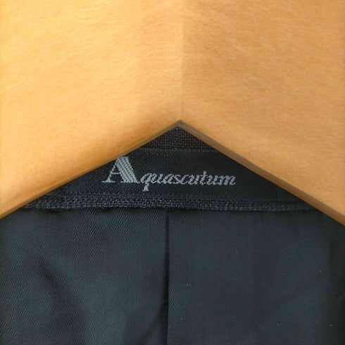 アクアスキュータム AQUASCUTUM シャドーチェック ウール 2B テーラード ジャケット メンズ 90A4