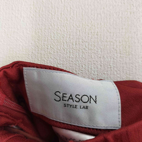 SEASON STYLE LAB リボン サテンワイドパンツ レディース JPN:38