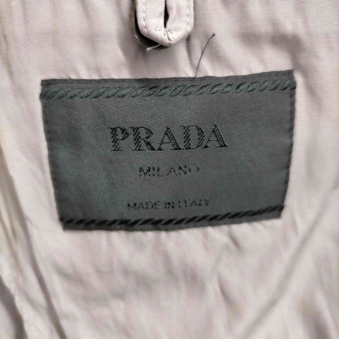 プラダ PRADA イタリア製 レーヨン コットン 2WAY カラー 3B テーラード ジャケット メンズ EUR:48