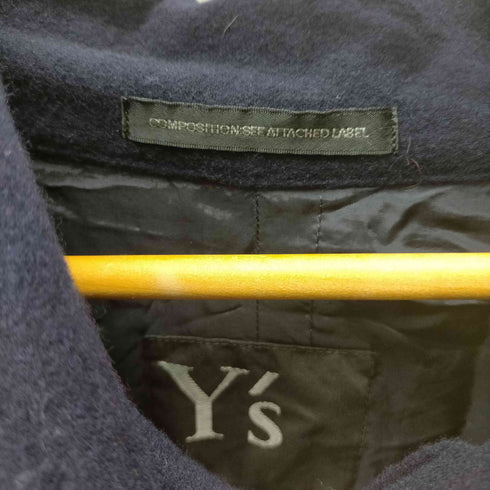 ワイズ Ys 13AW ウール ナイロン ポンチョ フーデッド ジャケット レディース JPN:2