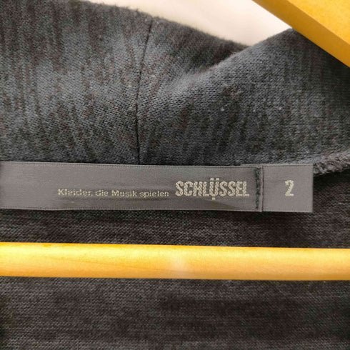 シュリセル SCHLUSSEL レーヨン混 ミックスファブリック ショールカラー 4B カーディガン Y2K メンズ JPN:2