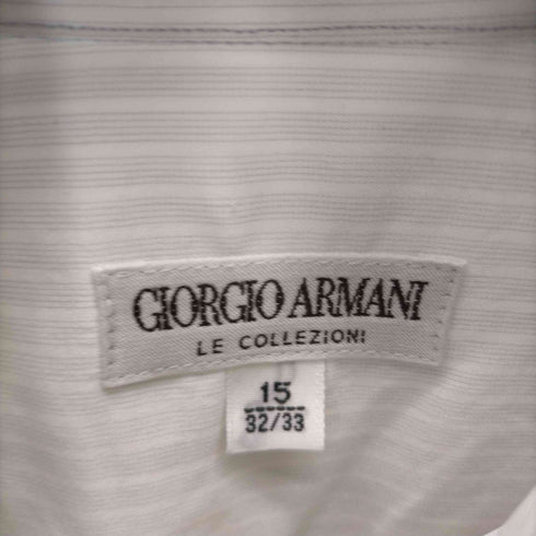 ジョルジオアルマーニ Giorgio Armani 90S 2/PLY-100'S L/S ストライプ ドレス シャツ メンズ 15 32/33
