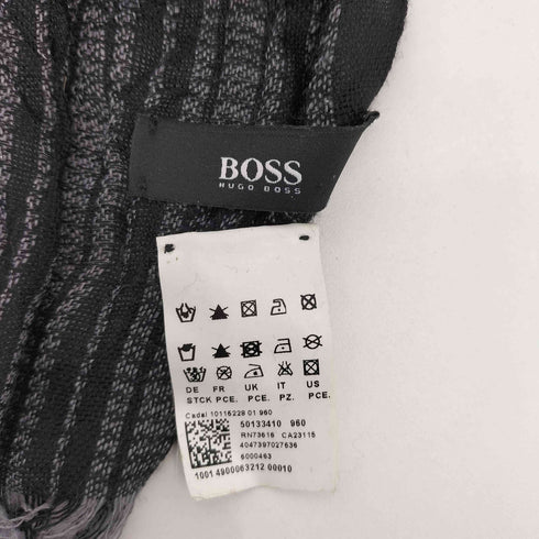 ヒューゴボス HUGO BOSS ボーダー マフラー ストール メンズ