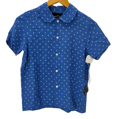 トリココムデギャルソン tricot COMME des GARCONS AD2012 丸襟ドット レーヨン S/S シャツ ブラウス レディース JPN:S