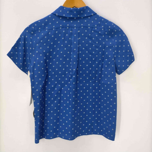 トリココムデギャルソン tricot COMME des GARCONS AD2012 丸襟ドット レーヨン S/S シャツ ブラウス レディース JPN:S
