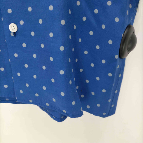トリココムデギャルソン tricot COMME des GARCONS AD2012 丸襟ドット レーヨン S/S シャツ ブラウス レディース JPN:S