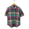 ラルフローレン RALPH LAUREN BLAKE チェック柄ボタンダウンシャツ 半袖 メンズ import:L