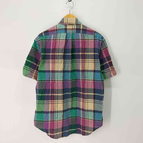ラルフローレン RALPH LAUREN BLAKE チェック柄ボタンダウンシャツ 半袖 メンズ import:L
