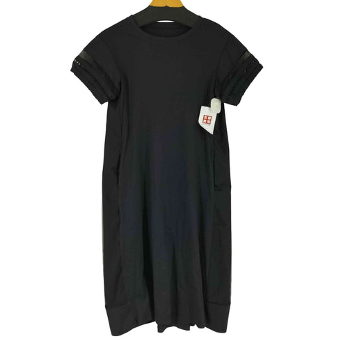 袖メッシュ S/S ワンピース レディース import:L