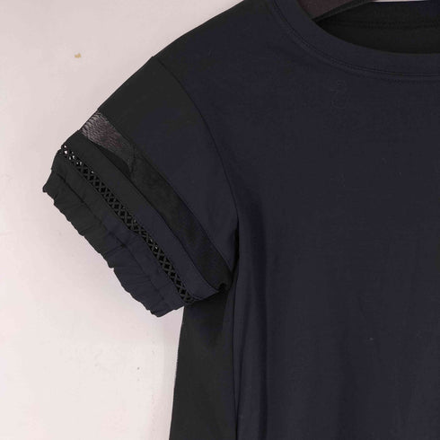 袖メッシュ S/S ワンピース レディース import:L