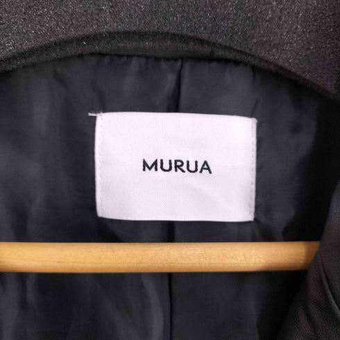 ムルーア MURUA 2WAY レザー切替 ライダースドッキングコート レディース FREE