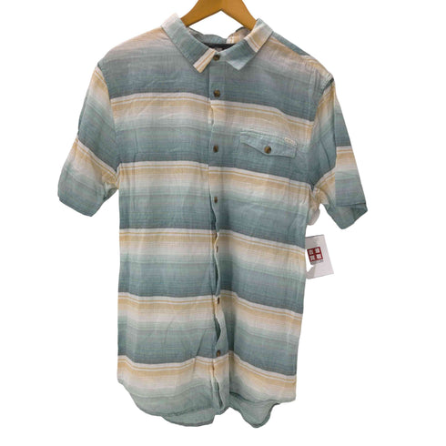 オニール ONEILL 00S グラデーション ボーダー S/S シャツ メンズ import:L