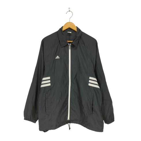 アディダス adidas デサント製 リップストップナイロンジャケット メンズ M-L