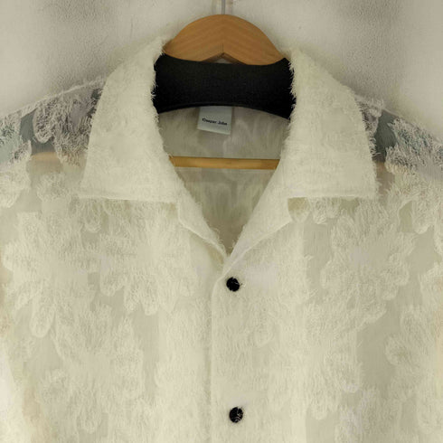 キャスパージョン CASPER JOHN バリアスドルマンシャツ フリンジフラワーシアー メンズ JPN:M