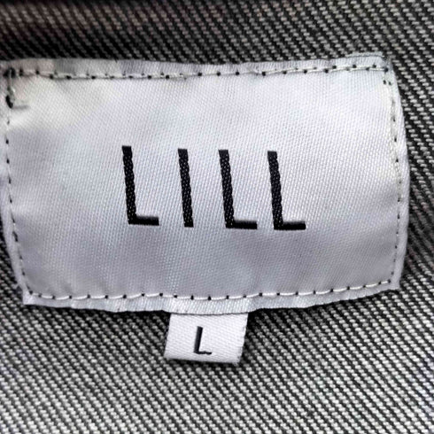 リル LILL フロントボタン ロングスリーブ デニムジャケット メンズ L