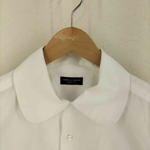 コムデギャルソンオムプリュス COMME des GARCONS HOMME PLUS AD1987 AW 手書きロゴプリント丸襟シャツ メンズ FREE