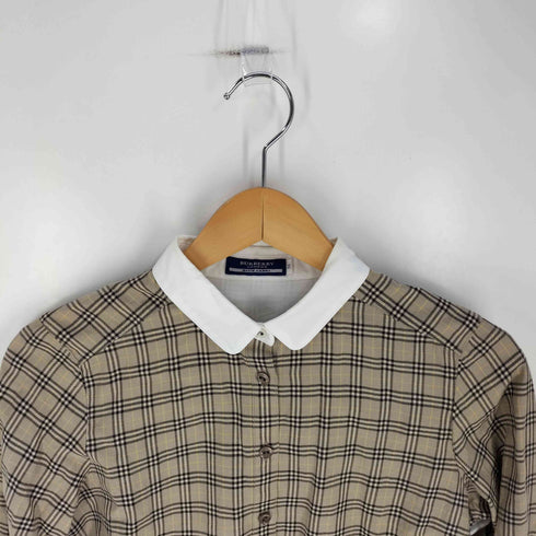 バーバリーブルーレーベル BURBERRY BLUE LABEL ノバチェック L/S レギュラーカラーシャツ レディース EUR:38