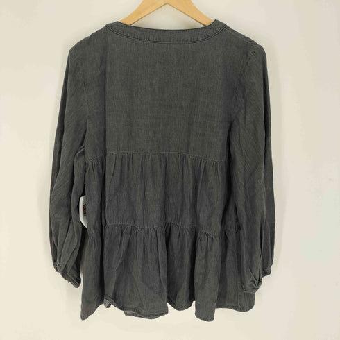 アーバンリサーチドアーズ URBAN RESEARCH DOORS 24AW デニム ティアード ブラウス レディース JPN:M