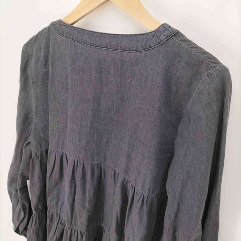 アーバンリサーチドアーズ URBAN RESEARCH DOORS 24AW デニム ティアード ブラウス レディース JPN:M