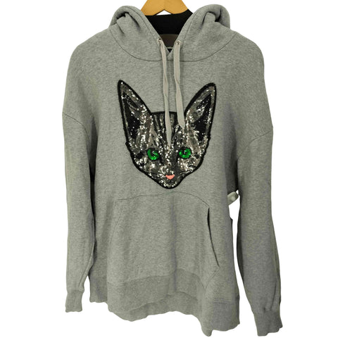 ノーアイディーブラック NO ID.BLACK CATスパンコールBIGパーカ メンズ ONE SIZE