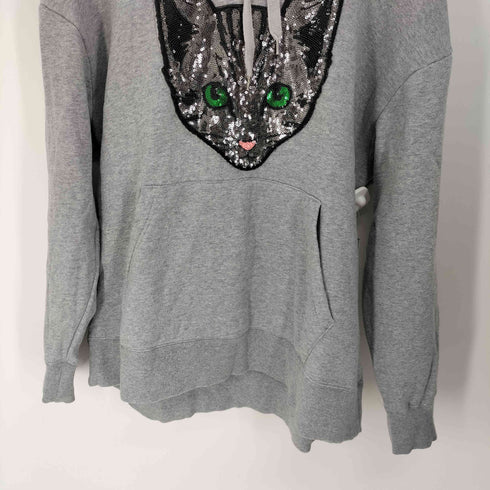 ノーアイディーブラック NO ID.BLACK CATスパンコールBIGパーカ メンズ ONE SIZE
