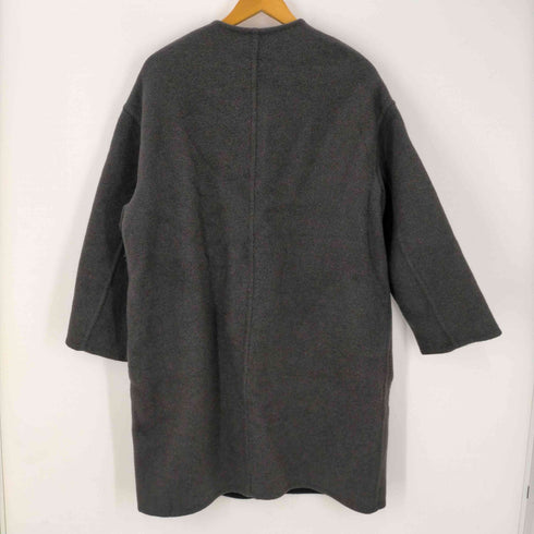 ルグラジック le glazik MRW REVERSIBLE COLLARLESS COAT モッサ リバーシブル カラーレス ウールコート レディース JPN:36