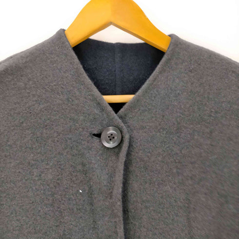 ルグラジック le glazik MRW REVERSIBLE COLLARLESS COAT モッサ リバーシブル カラーレス ウールコート レディース JPN:36