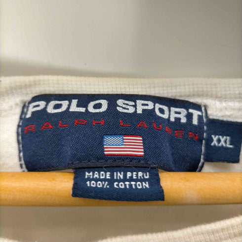 ポロスポーツラルフローレン POLO SPORT RALPH LAUREN 90-00S 星条旗 ロゴ 刺繍 S/S ボーダー Tシャツ ビックサイズ メンズ import:XXL