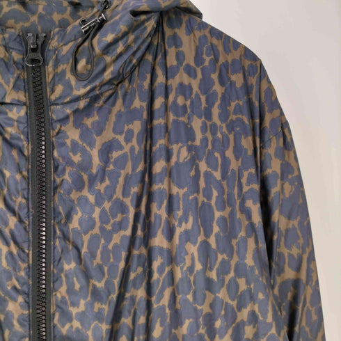 ESSENTIEL ANTWRP レオパード フーデッド ダウンジャケット レディース import:L
