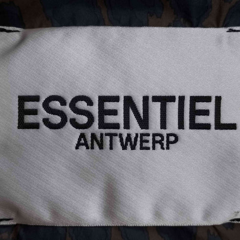 ESSENTIEL ANTWRP レオパード フーデッド ダウンジャケット レディース import:L