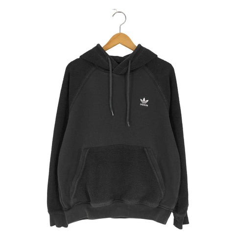 アディダスオリジナルス adidas Originals ESSENTIALS エッセンシャルズ 裏地フリース トレフォイルロゴ刺繍 プルオーバー パーカー レディース import:L