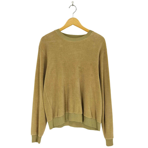 サックスフィフスアベニュー SAKS FIFTH AVENUE パイル地 クルーネック トレーナー レディース import:M